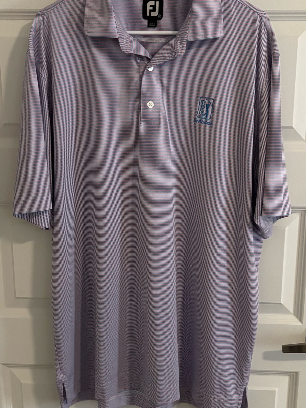 FootJoy Men’s Striped Polo with Subtle Logo